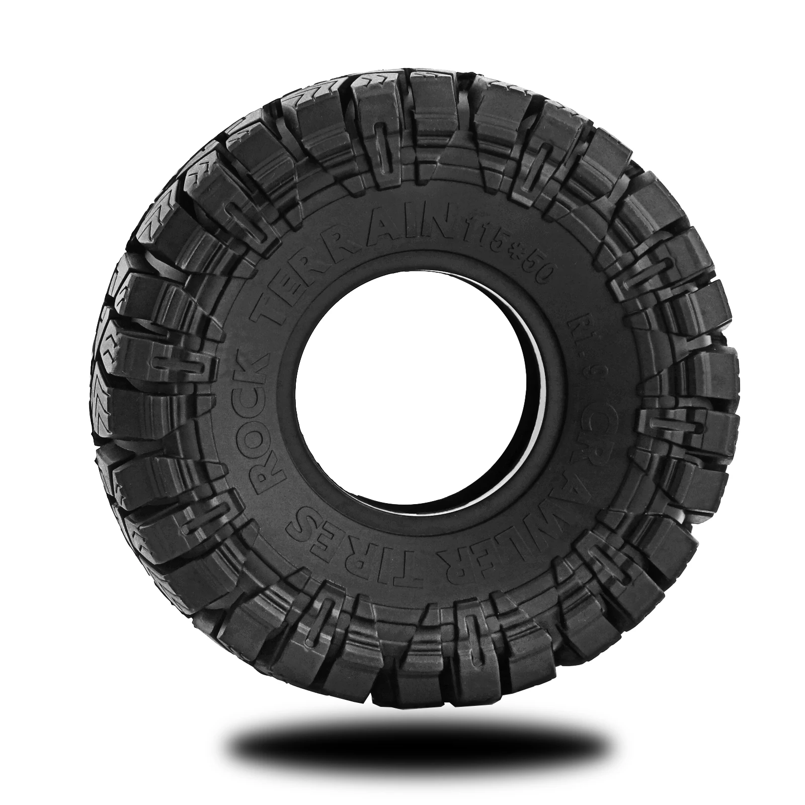 Pneus Crawler RC 1/10 1.9" 4x4 Caoutchouc Super Souple - Lot de 4