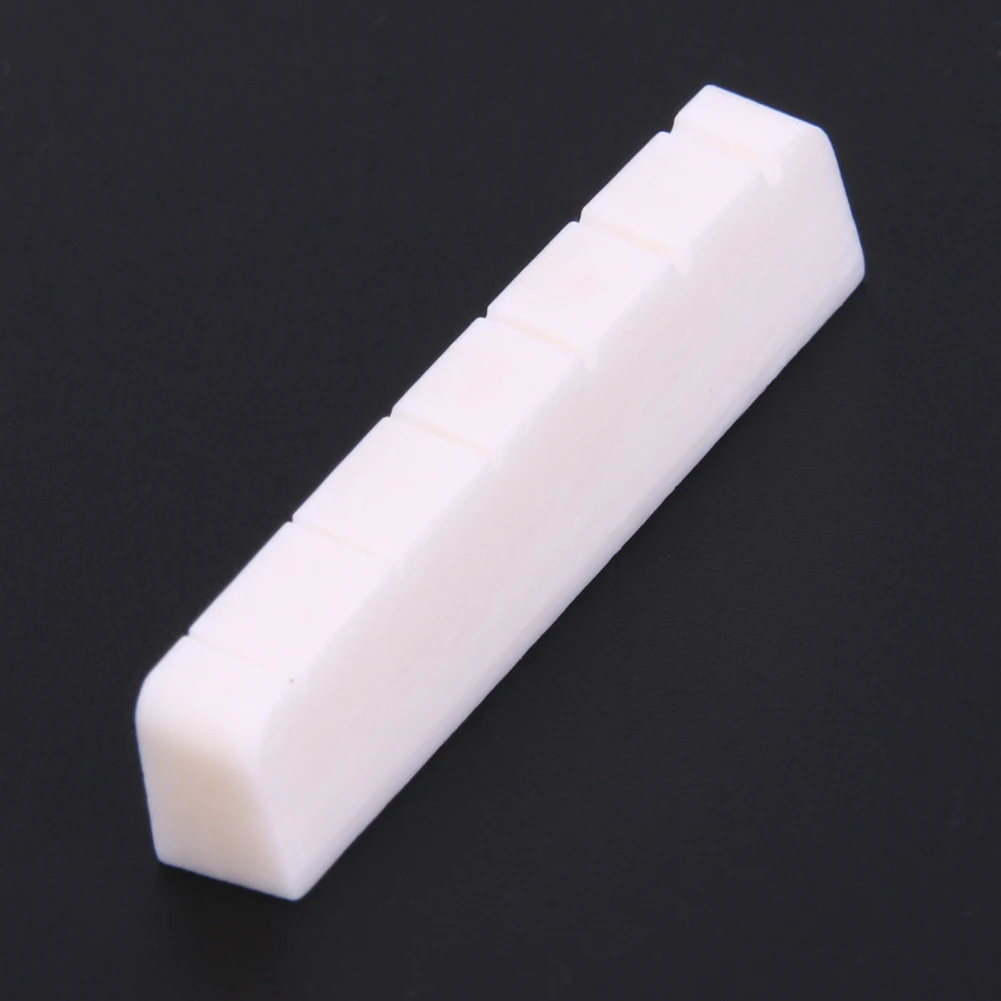 6-String Electric Guitar String Cushion Professional Buffalo Bone Guitar Nuts Slotted Replacement  for LP Folk Guitar