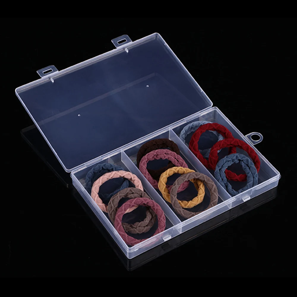 Plastic Jewelry Boxes Transparent Tool Box Craft Organizer Storage Beads Bracelet Jewelry Boxes Rectangle Packaging Case