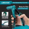 Libraton Rivet Gun Kit for Metalworking, One-Handed Professional Hand Riveter, Manual Riveting Tool with 200 Rivets for Metal 5