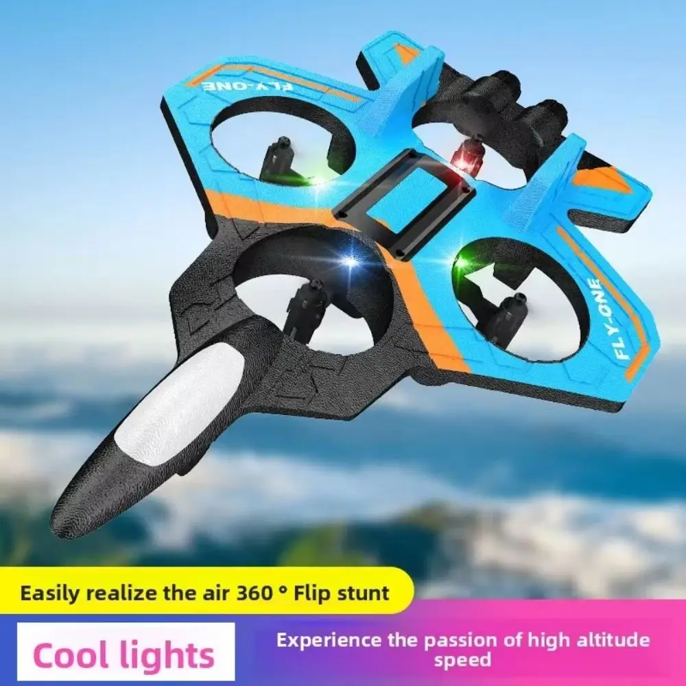 EPP Foam Remote Control Foam Fighter Gravity Sensing RC Drones Four Motor Helicopter Toy Durable with Light RC Hobby Jet Plane