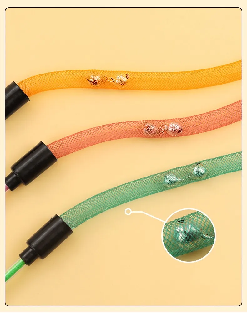Cat Toy Butterfly Cats Stick Elastic Net Cat Toys Interactive Bite Resistant Wool Ball Toys for Cats Tease Kitten Toy with Bell