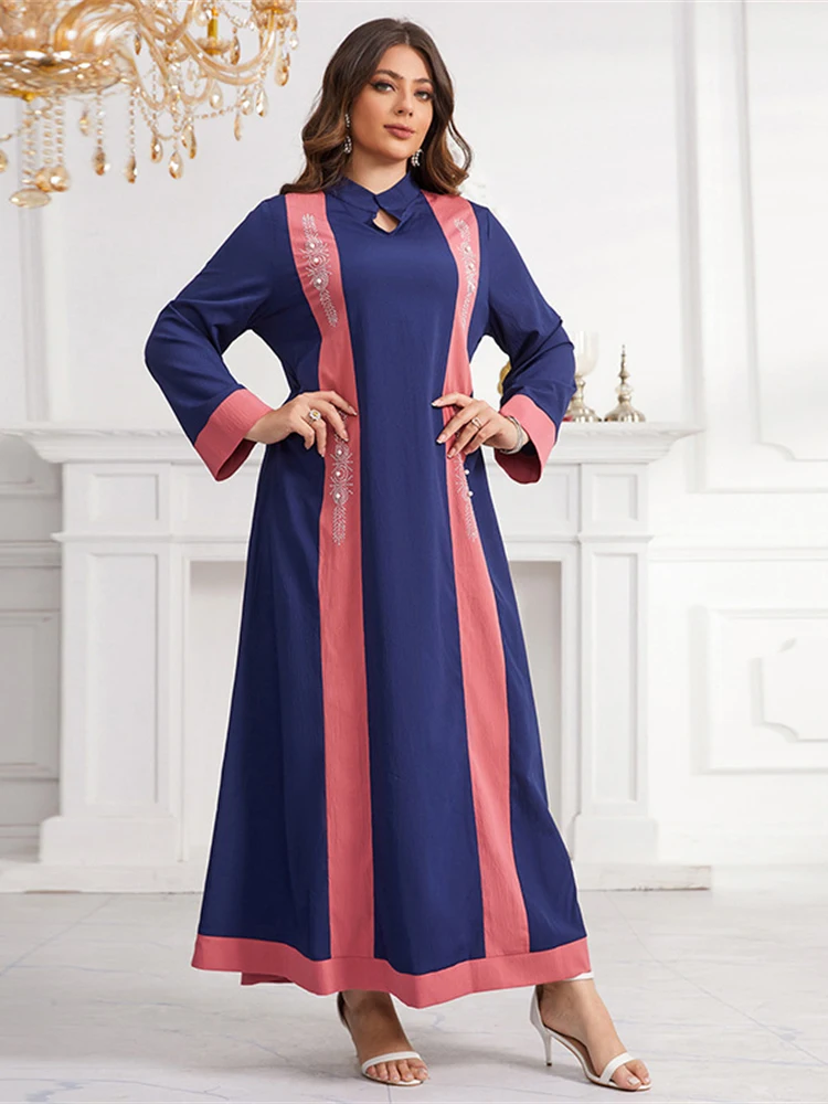 Dubai Turkey Abayas For Women Wedding Party Evening Gowns Long Sleeve Dress 2024 Eid Mubarak Islamic Clothing Caftan Marocain