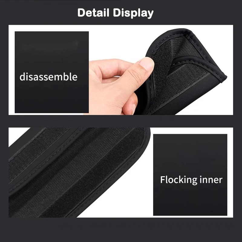 Car Seat Belt Leather Safety Belt Shoulder Covers for Peugeot 407 508 2008 5008 307 308 3008 206 207 2Pcs