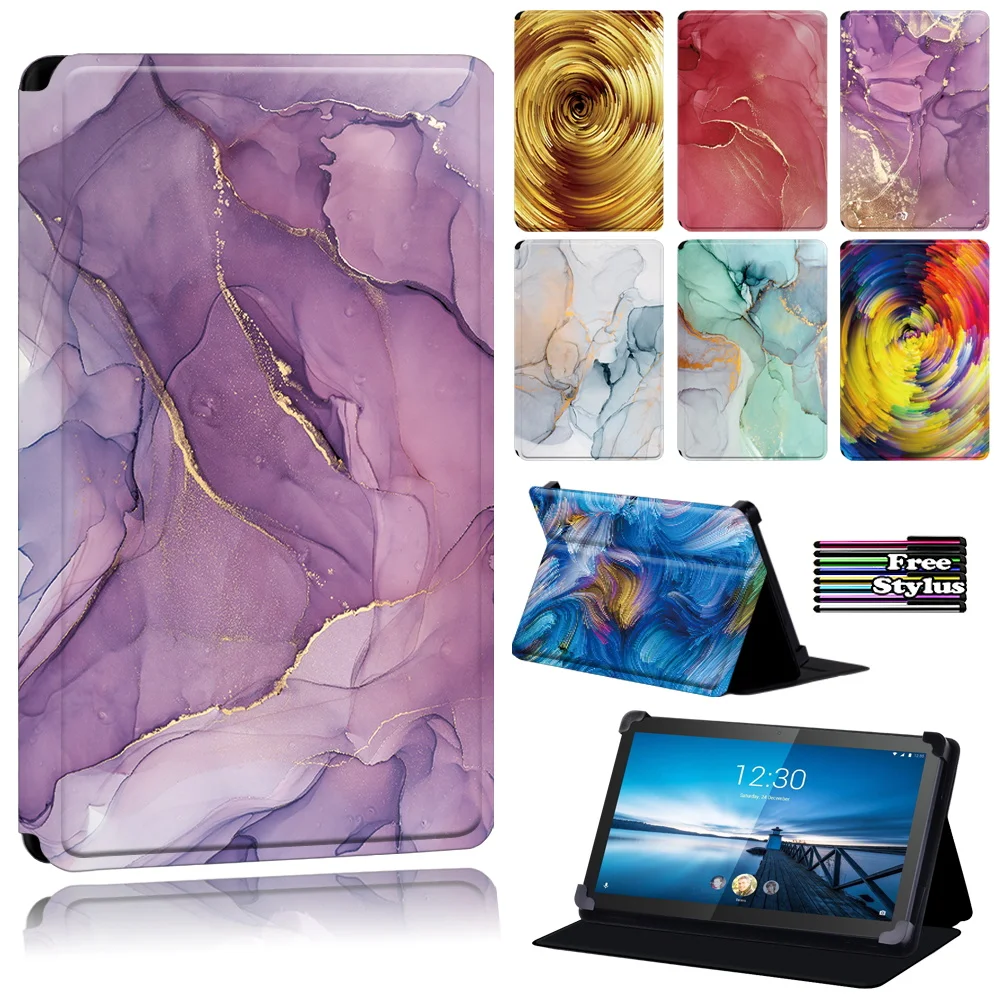 

Tablet Cover Case for Lenovo Smart TTab M8 8 Inch / Tab M10 10.1 Inch Foldable -Anti-Dust Watercolor Tablet Case