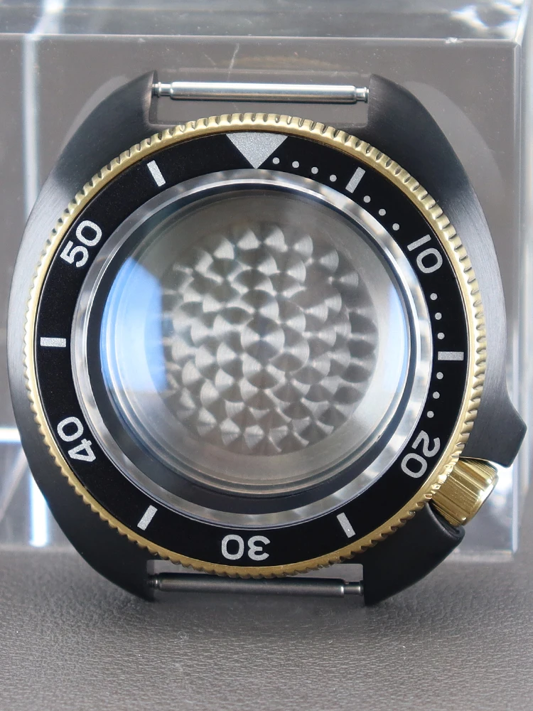 44Mm Case Mod Skx 6105 Samurai Orologi Parti Per Seiko Nh34 Nh35 Nh36 Nh38 Skx007 Movimento Pure Black Chapter Rings 28.5Mm Dial