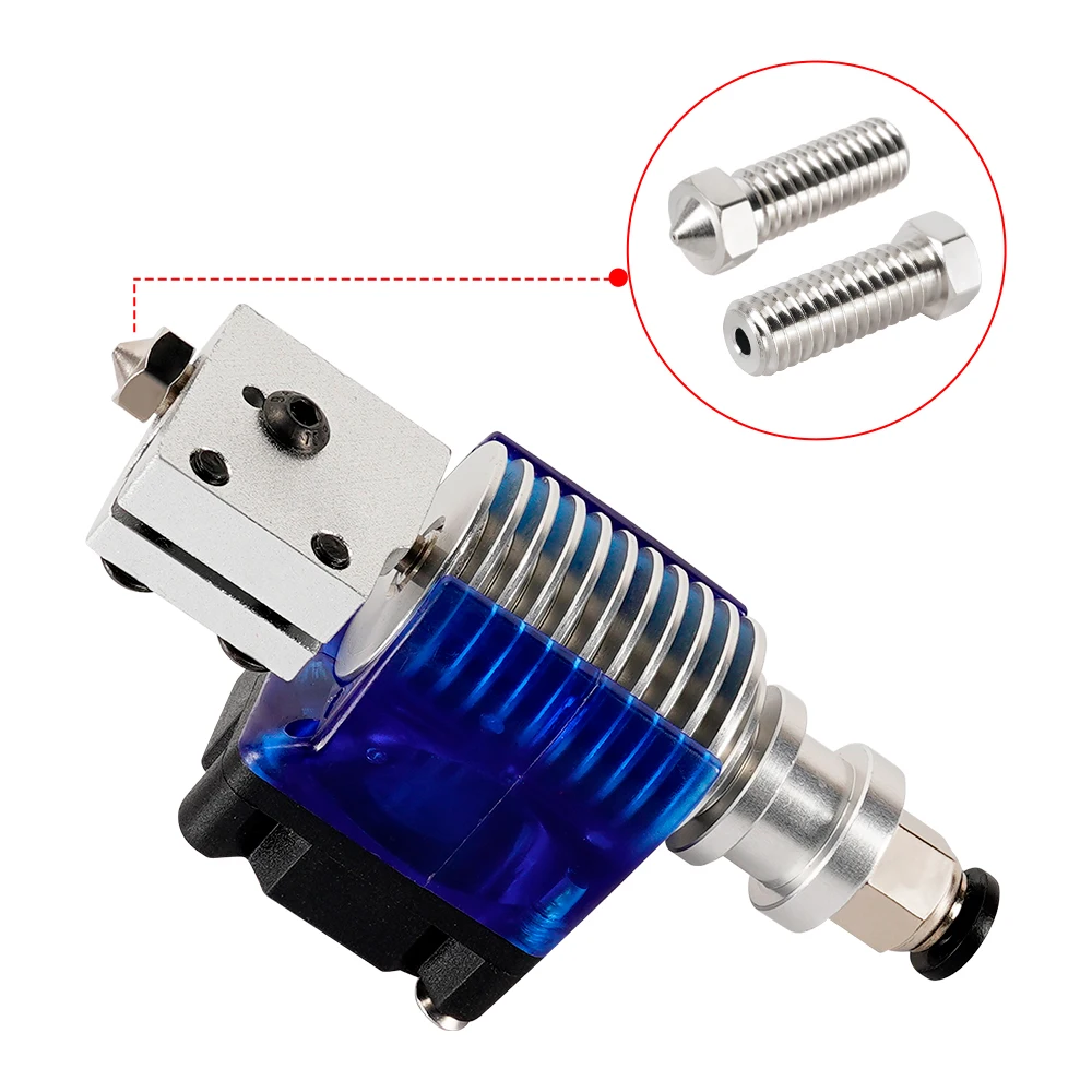 E3D 화산 스테인리스강 노즐, 황동 깍지 M6 스레드 3D 프린터 핫엔드 깍지, 1.75mm 필라멘트용 0.2mm-1.2mm, 10 개