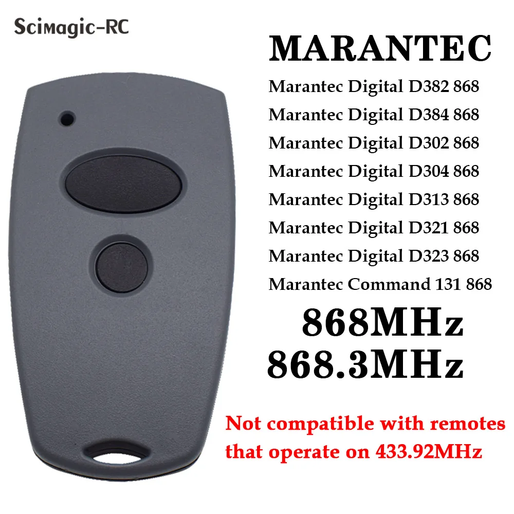 Marantec D302 D304 D321 D323 D382 D384 Garage Door Gate Clone Remote