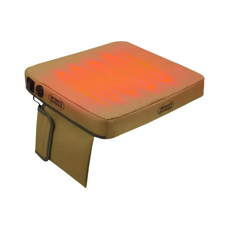 

Heated Seat Cushion Battery Powered Heating Stadium Seat Pad Portable Detachable Seat Cover Anti Slip For Picnic Camping Fishing