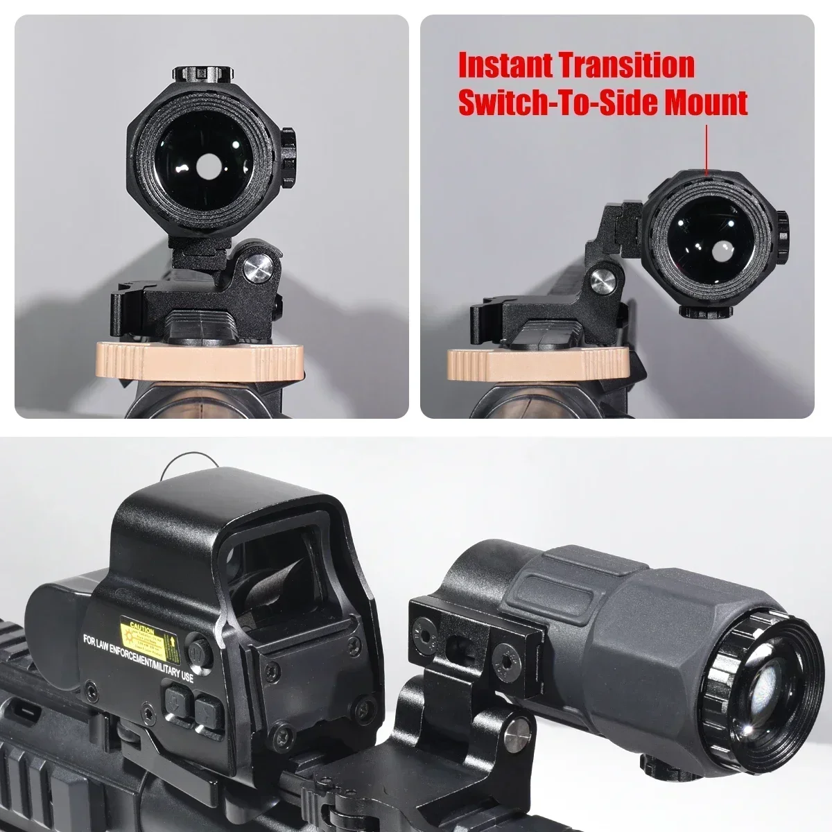 Eotech 558 Holographic Collimator Red Dot Sight G43/G33 3X G45 5X Magnifier Airsoft Equipments Hunting W/20mm Mount& QD Lever 2