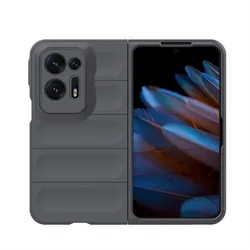 Luxury Matte Shockproof Protective Hard Back Phone Case Cover - OPPO Find N2 Filp (DarkGray)