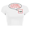 2023 New Summer Short Sleeve O Neck Your Exclusive DIY Print Pattern Customize Cropped Navel Women Crop Tops Fashion T-Shirt 3