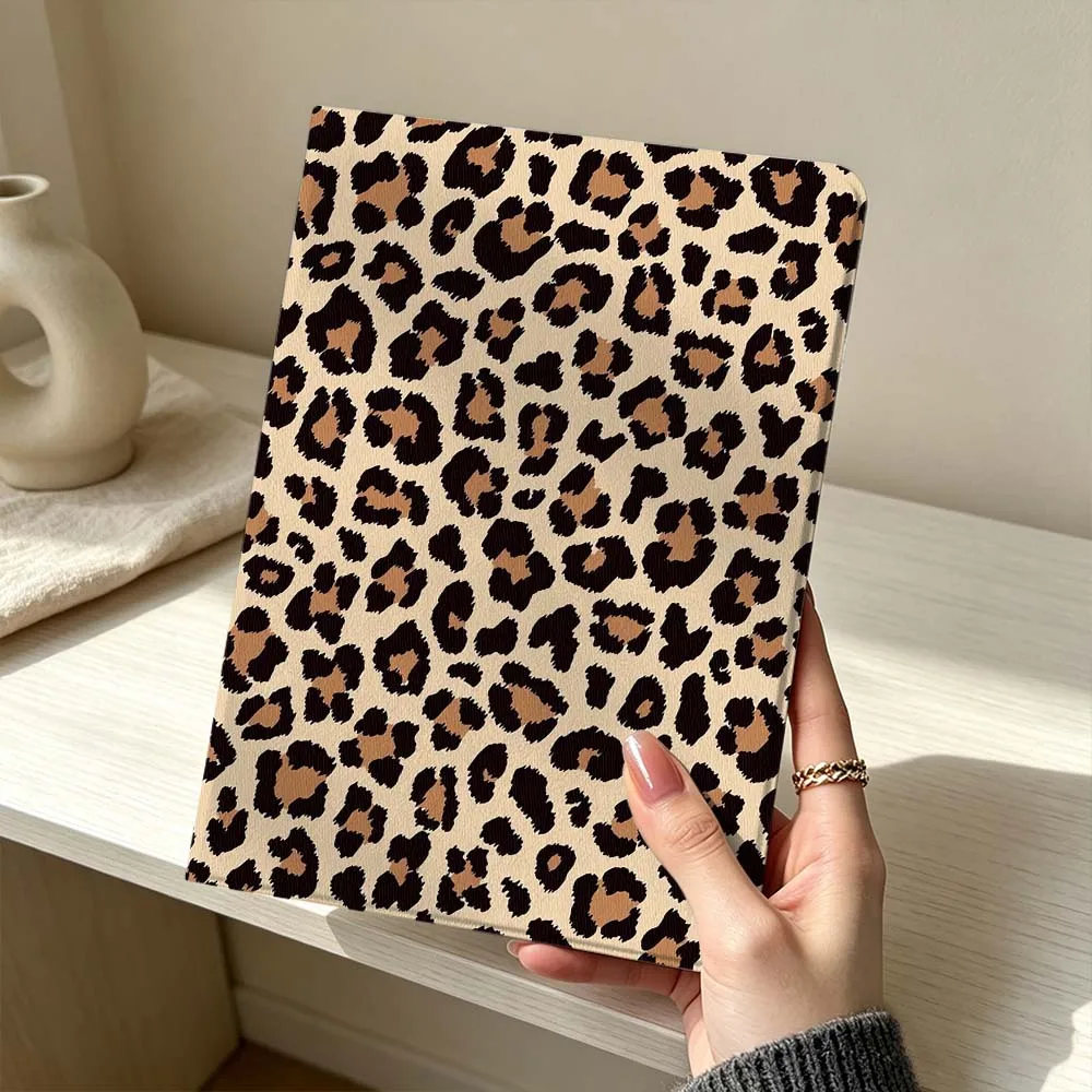 Leopard Print Soft Pen Tray Tablet Case