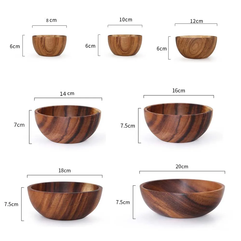 Acacia Wooden Ramen Bowl 5