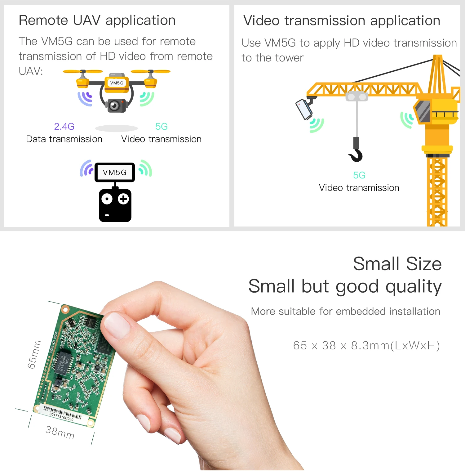 Vonets Banda Dupla 2.4ghz Mais 5ghz Wifi Módulo Ponte Mini Roteador Wi-fi para Ethernet para Monitorar Drone Faça Você Mesmo Dispositivos de Rede Vm5g - Imagem 4