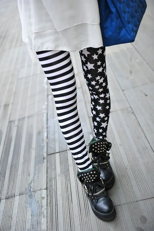 جديد الرجل Jeggings شريط مرن ستار طباعة طماق موضة...