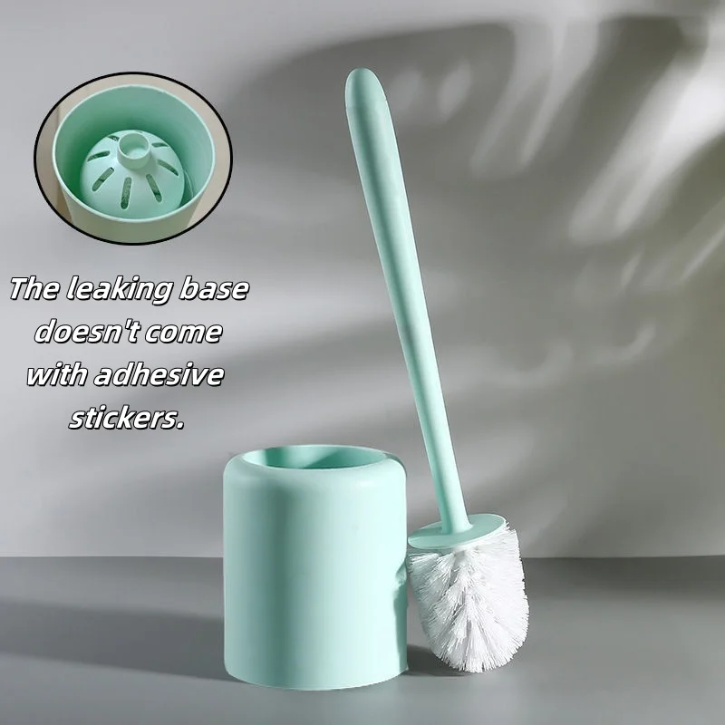 Silicone Toilet Brush Toilet Brush Set With Long Handle Toilet Brush With Base Cleaning Brush Bathroom Accessories 6