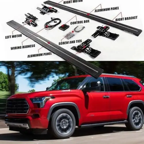 

Fit For Sequoia 2023 2024 Deployable Electric retractabe Running Board powerstep