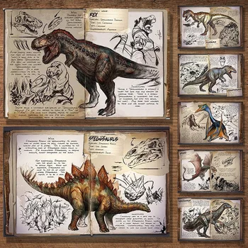 Dipinto su tela 2D (modulare) Ark Survival Evolved - Quadri e Stampe per Decorazioni Casa, Poster Dinosauro Livi