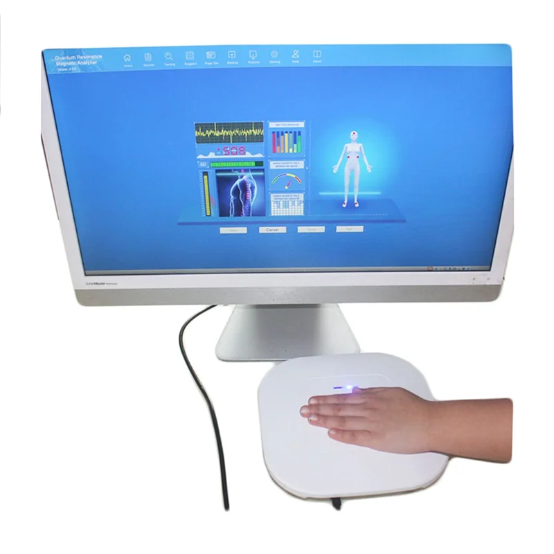 QMR-998 Quantum Resonance Magnetic Analyzer Set Hand Touch Quantum Body Analyzer with 52 Reports 10Th Generation