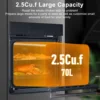 24" Electric Single Wall Oven, 8 Baking Modes, with Air Frying Function, 3000w, 3D Surround Heating with Timer, Touch Control 3