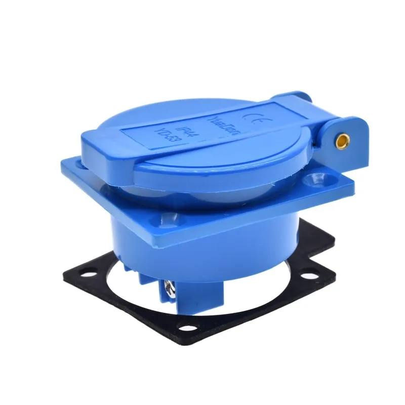 YD-53 Multi-functional outdoor industrial waterproof socket 10A five-hole outdoor household IP44 dustproof and waterproof socket