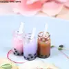 3Pcs 1:12 Dollhouse Miniature Creative Milk Tea Cup Cream Drinks Bottles Model Dolls Kitchen Food 6