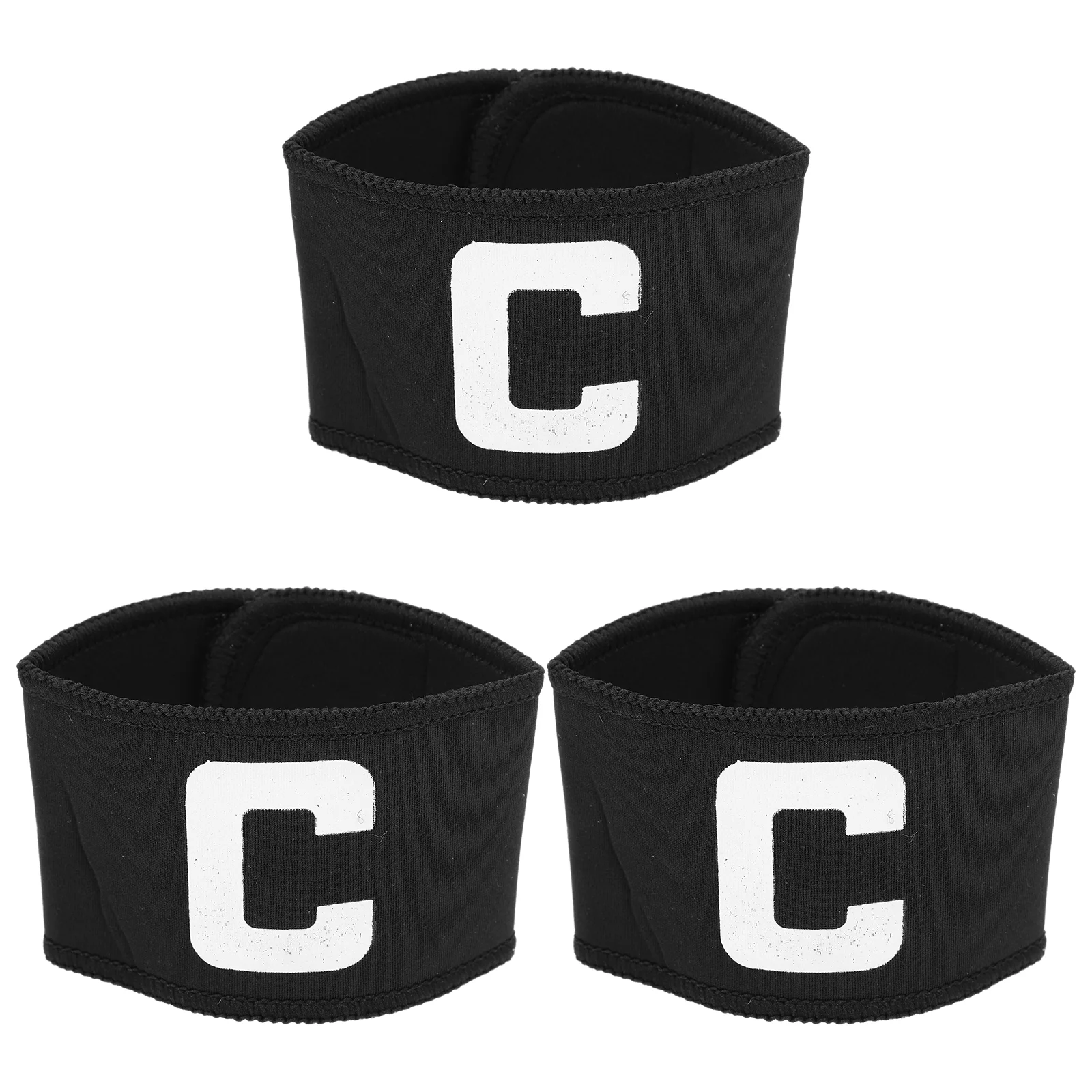 3 Pcs Football Armband Team Leader Soccer Captain Adult Adjustable Sport Captains Blue Equipment Sports Bands Man
