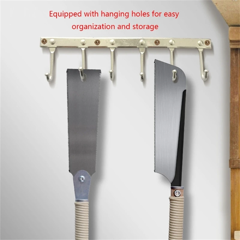 Japanese Pull Saw SK5 Double/Single Edges Hand Saw for Woodworking Efficient Hand Tool Carbon Steel Flexible Cut Teeth