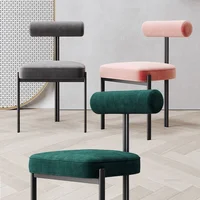 Luxury Nordic Dining Chairs Kitchen Furniture Simple Modern Home Dining Room Chair Three-foot Design Leisure Backrest Chair cn 4