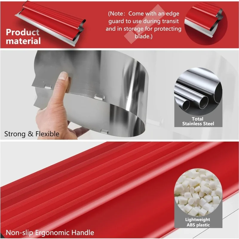 Plastering Blade Wall Plastering Trowel Putty Knife Drywall Spatula 25cm/40cm Thickened Trowel God Spray Paint Finish Putty Scraping Putty Leveling and Polishing Tools Building Materials Tools
