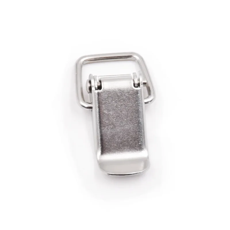 Three Kinds Of Materials Iron Nickled Plated Buckle Hook Wooden Box Hasps Clamp Spring Catch Clasp Loaded Draw Toggle