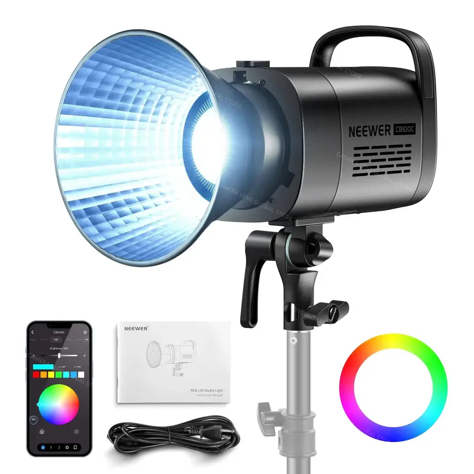 NEEWER CB100C 130w RGB LED Video Light|Smart APP Control & Built