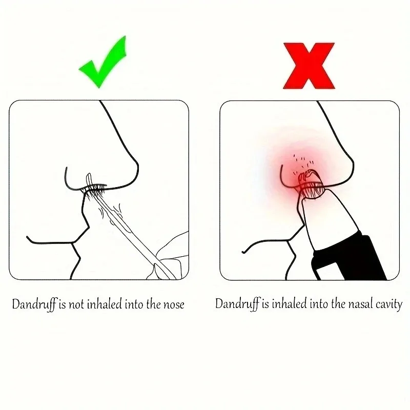 Safety Nose Hair Trimming Scissors - Mirror Polished Stainless Steel with Round Tip Design for Precise Grooming (Black)