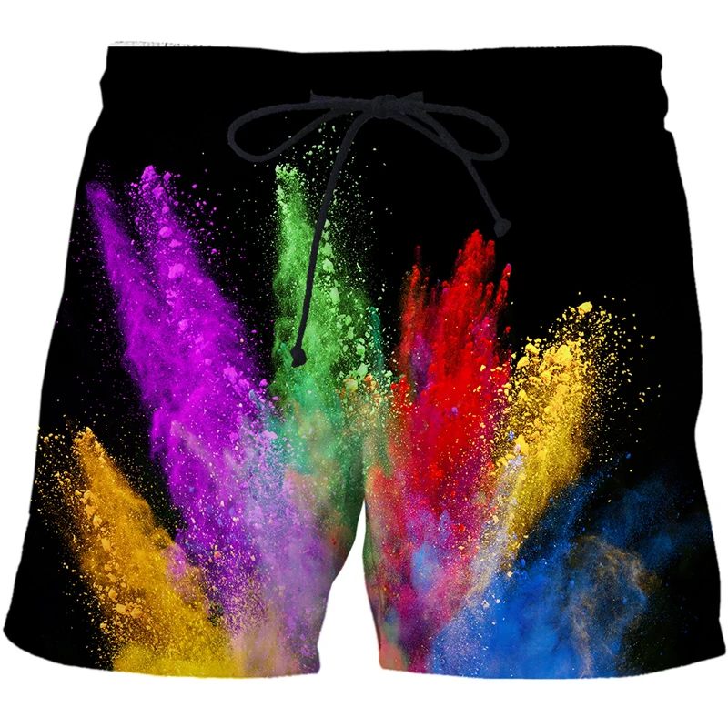best men's casual shorts Brand men's summer Speckled tie dye pattern shorts 2022 Men swimwear Beach Trunks 3D Print breathable Boardshorts Casual Shorts casual shorts for women Casual Shorts