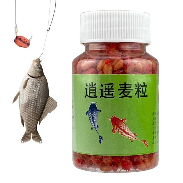 Fishing Bait Grain Bait 52g Fermented Bait Fish Lure Additive Skinned Wheat  Grains Fish Eating Wheat Bait For Crucian Carp Bream