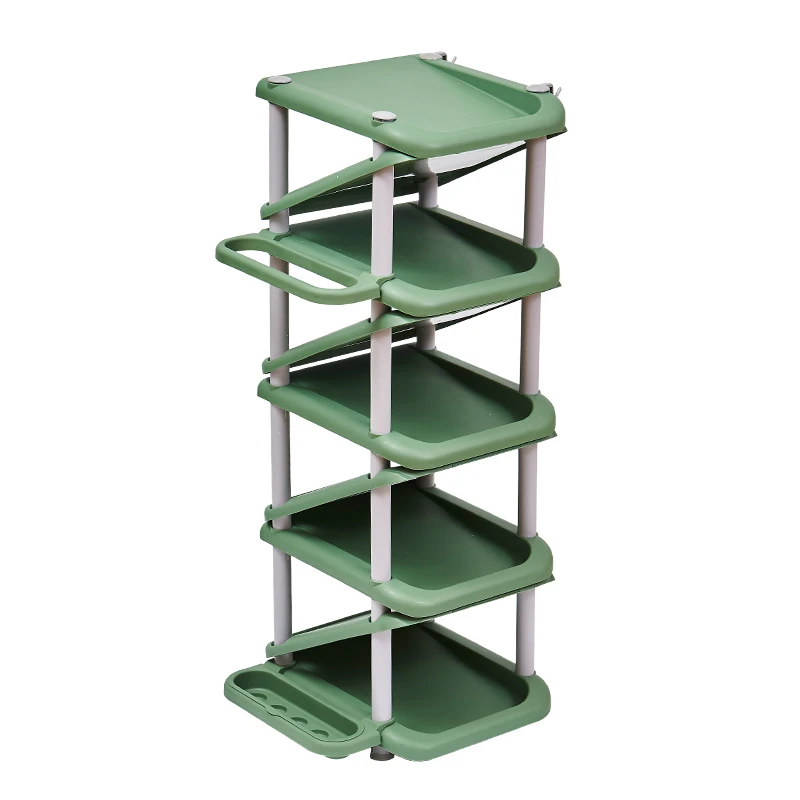 

Children's Shoes Shelf Simple Home Doorway Multi-Layer Dormitory Small Narrow Mini Space-Saving Shoe Cabinet Plastic