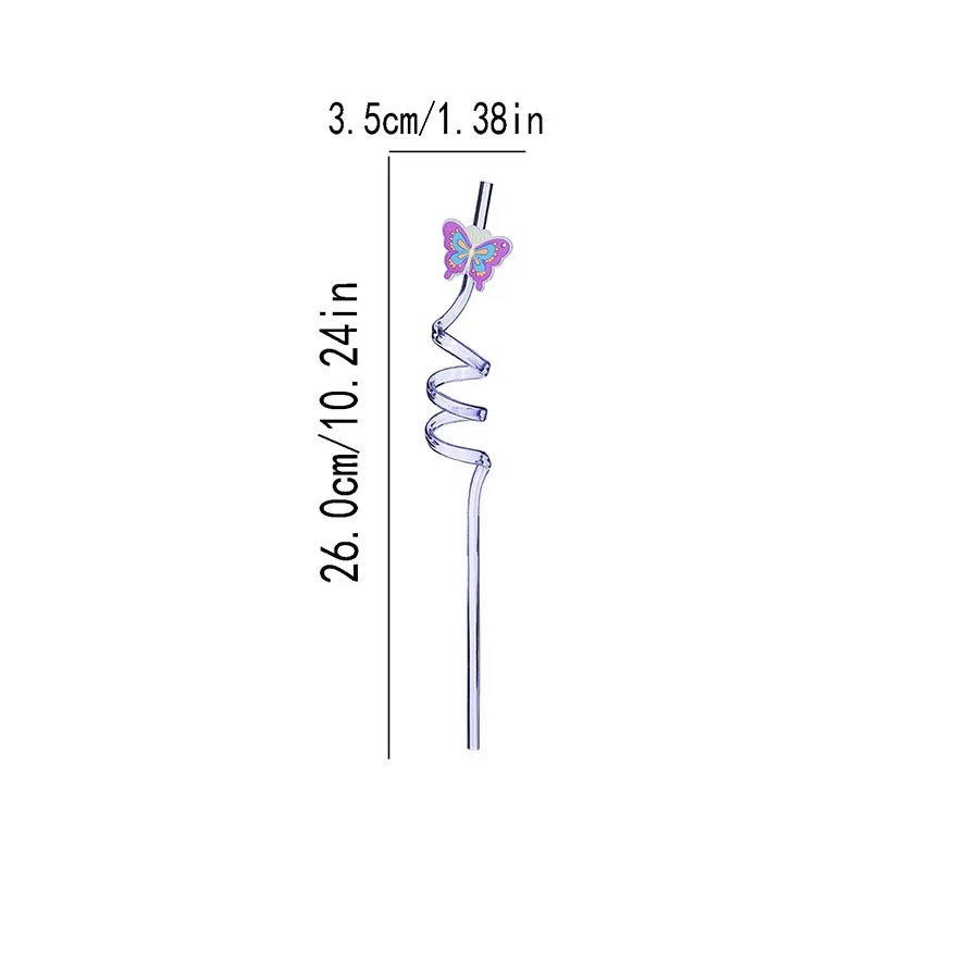 Creative straws butterfly shaped straws party shaped children
