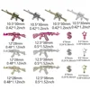 44PCS Alloy Gun Dollar Sign Star Nail Luxury Decor Gun Nail Charms Nail Art Rhinestone for Acrylic DIY Jewelry Nails Accessories 4