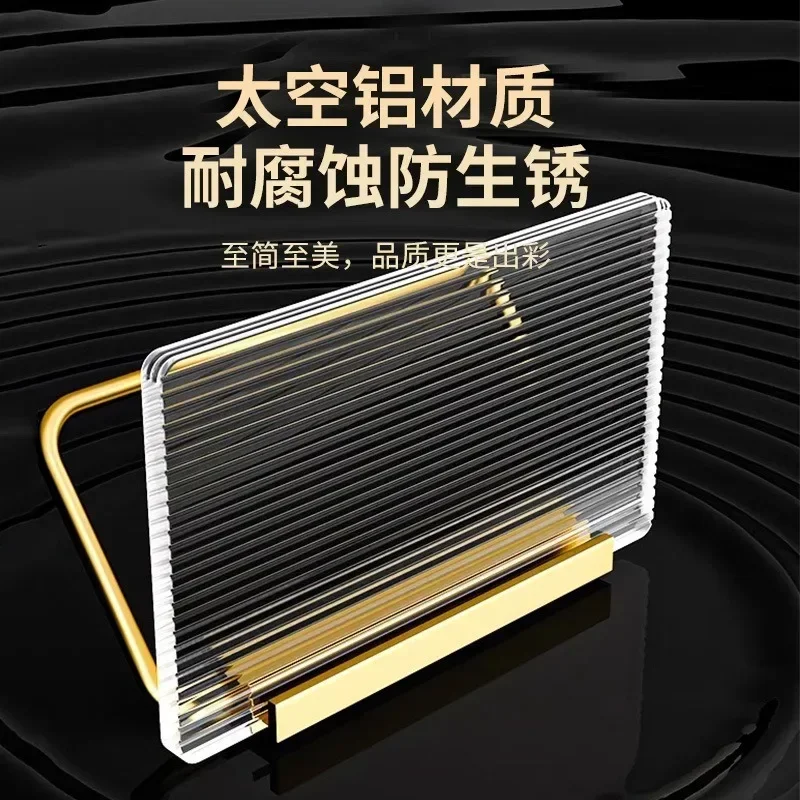 Luxury Gold Toilet Paper Holder with Shelf No Punching Acrylic Roll Paper Holder Tissue Hanger Bathroom Accessories Bathroom 4