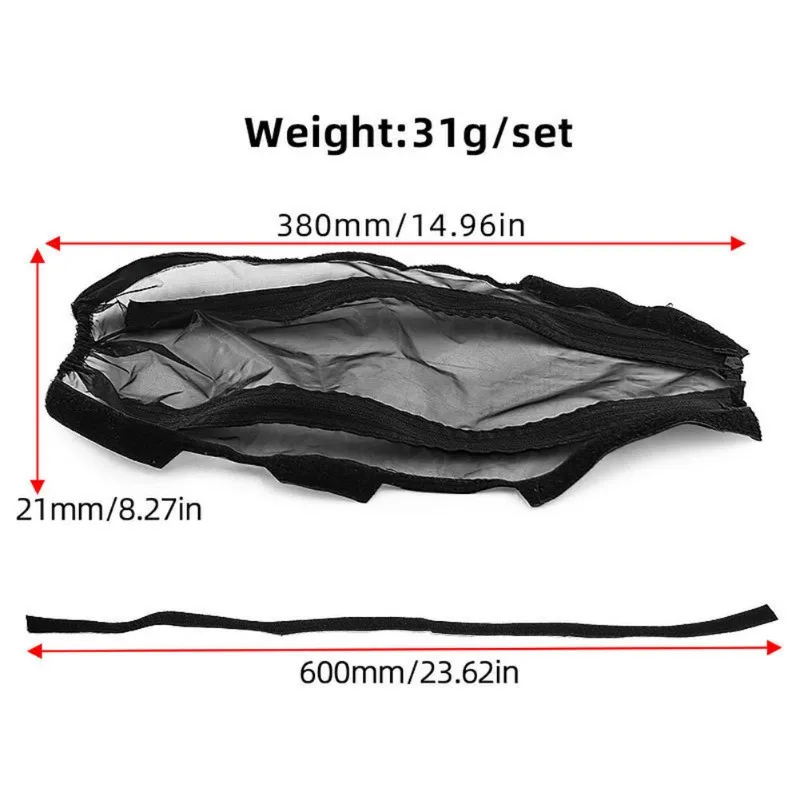 Détail du kit de châssis de mise à niveau étanche pour TRAXXAS Raptor R, vis et supports inclus.
