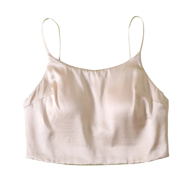 Women Silk Bra, 93%Silk 7%Spandex Underwear, Full Cup, Comfortable Female Underwear, Thin padding Brassiere, Camis style 6