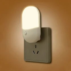 Charming LED Bedside Night Light - Soft Glow Children's Room & Hallway Decor Gift - US (White)