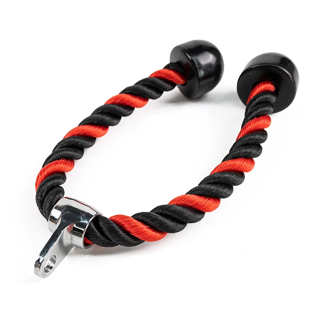 Bicep Tricep Rope Push Pull Down Cord Home Gym Accessories Workout Fitness Exercise Equipment Single/Double Head 35cm/70cm/90cm 6