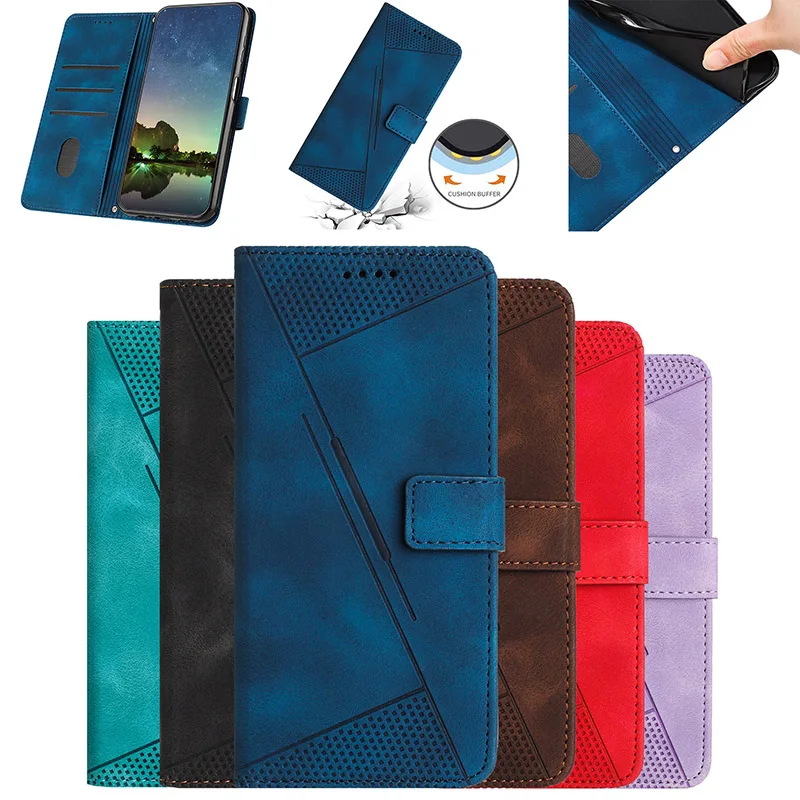 Leather Magnetic Flip Case - Anti-Fall Phone Cover