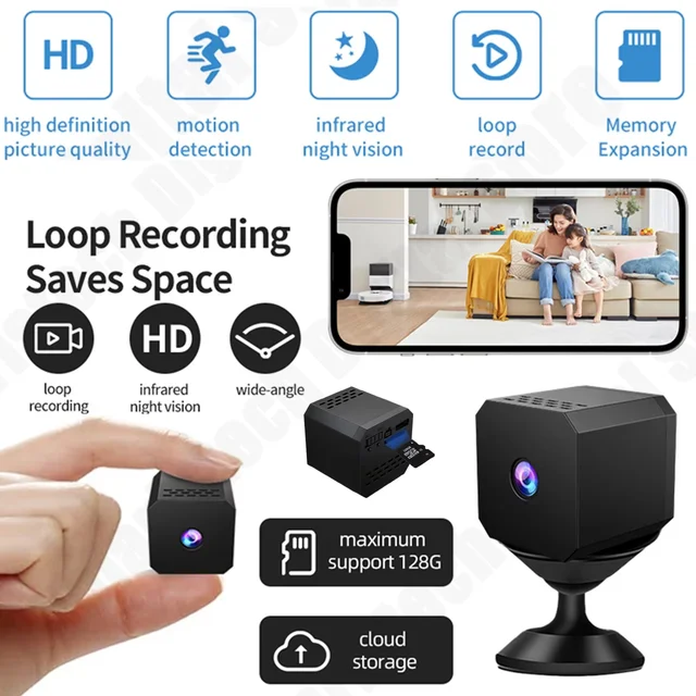 1080P Mini F1 Camera Wireless WiFi Remote Monitor Loop Recording Camera Security Protection Smart Home surveillance camera 2025 1