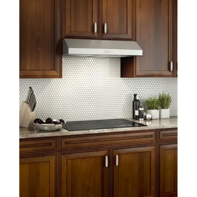 Fast Shipping.home.NuTone BCDF136SS Glacier Range Hood with Light Exhaust Fan for Under Cabinet, Stainless Steel, 36-Inch 2