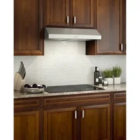Fast Shipping.home.NuTone BCDF136SS Glacier Range Hood with Light Exhaust Fan for Under Cabinet, Stainless Steel, 36-Inch 2