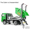 NEW LESU RC Loader Skip Truck 1/14 Scale 4*4 Metal Hydraulic Swing Arm Garbage Truck RC Truck Dump Car Tipper Model RC Toys Gift 3