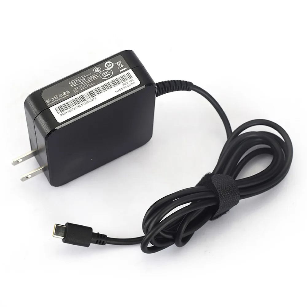 레노버 씽크패드 X1 T480 T490 T570 T580 요가 C930 C940 C740 노트북용  65W USB 타입 C AC 충전기 어댑터